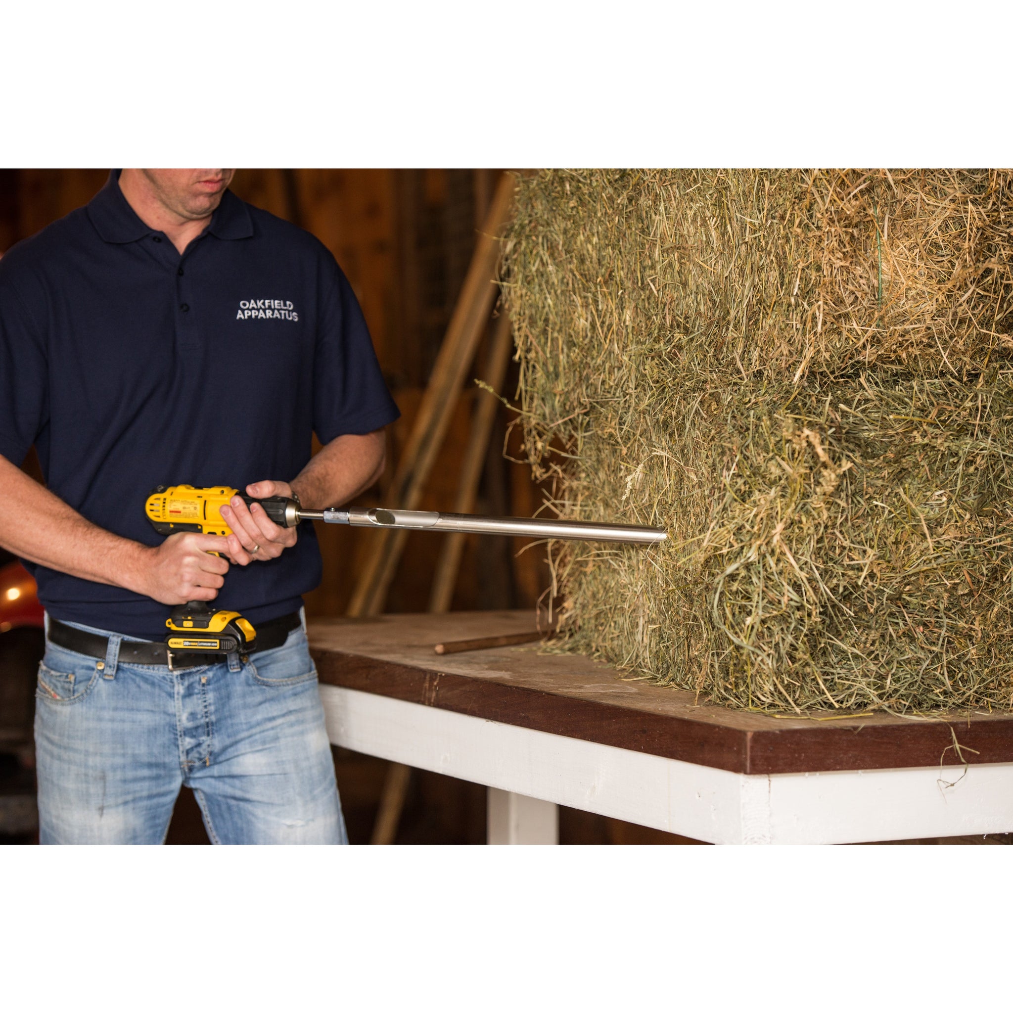 Oakfield Apparatus Open Tube Hay/Forage Probe Power Sampling Kit