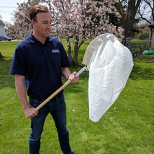 sweep net sleeve in use